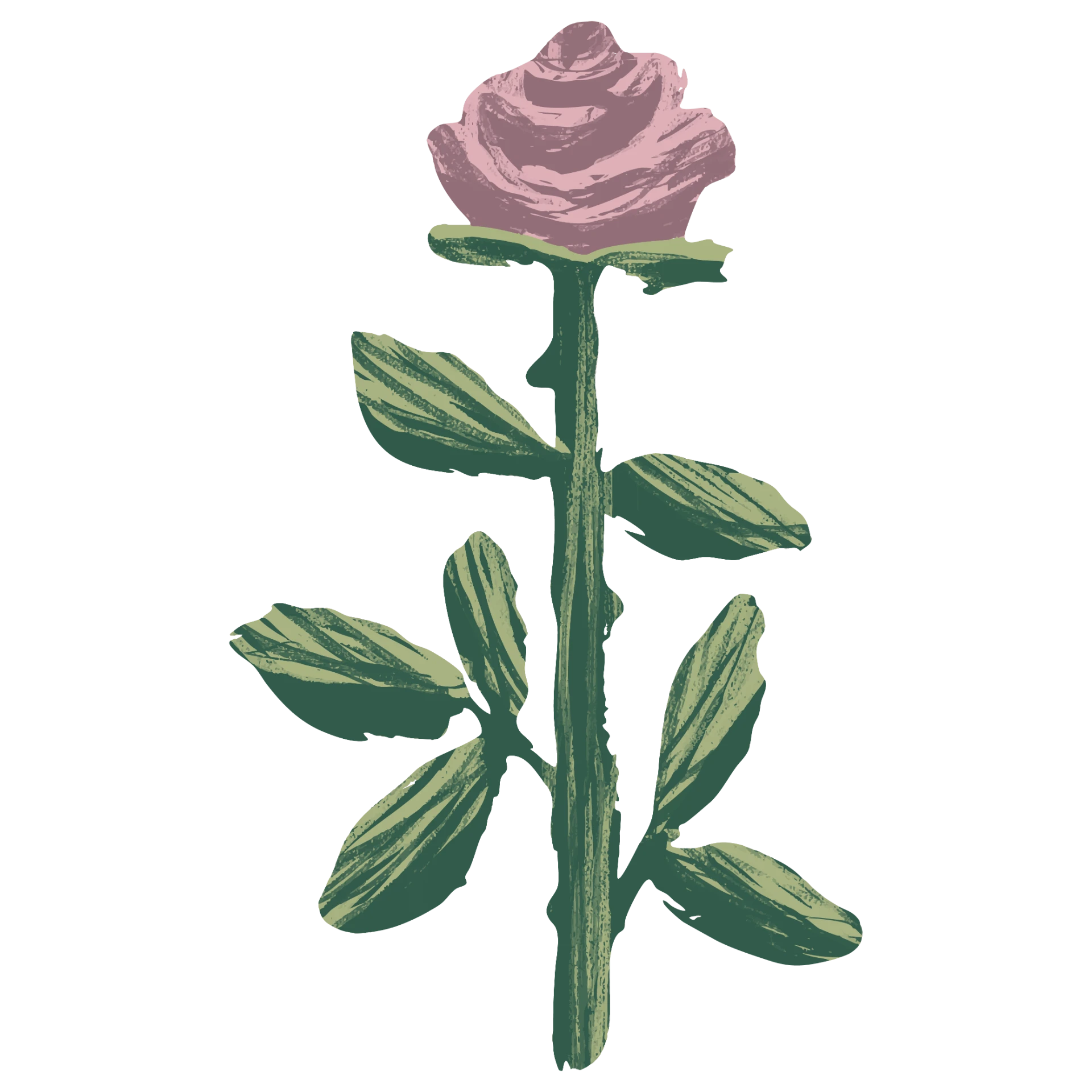 Ilustração de rosa da identidade visual Juliana Navarro Psicologia